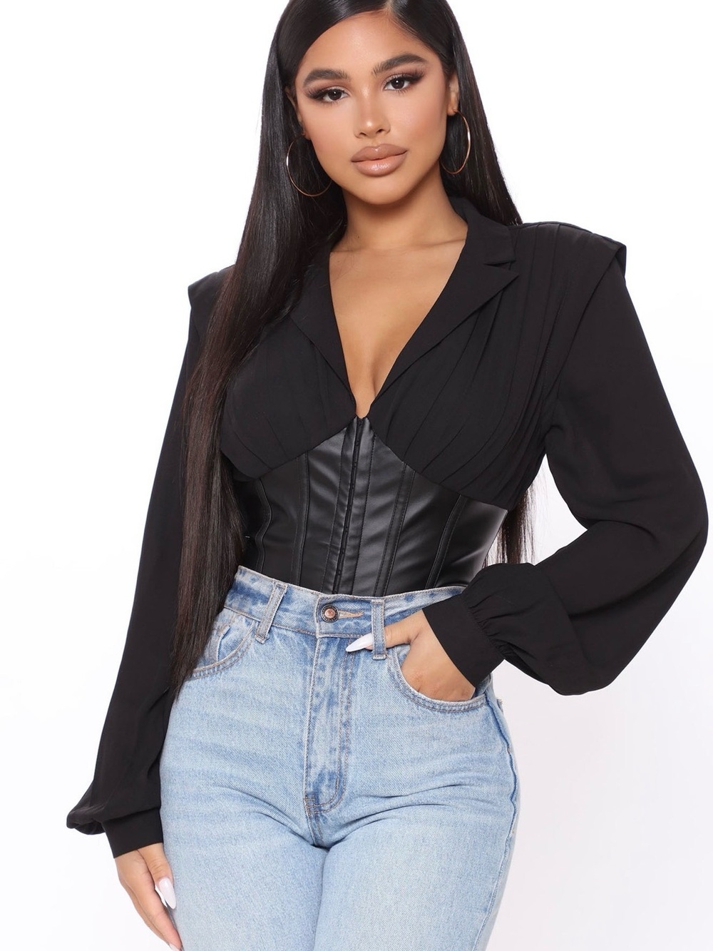 When's Happy Hour Corset Blouse